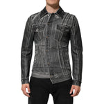 Dolce & Gabbana Gray Washed Cotton Stretch Denim Jacket JKT41542-48