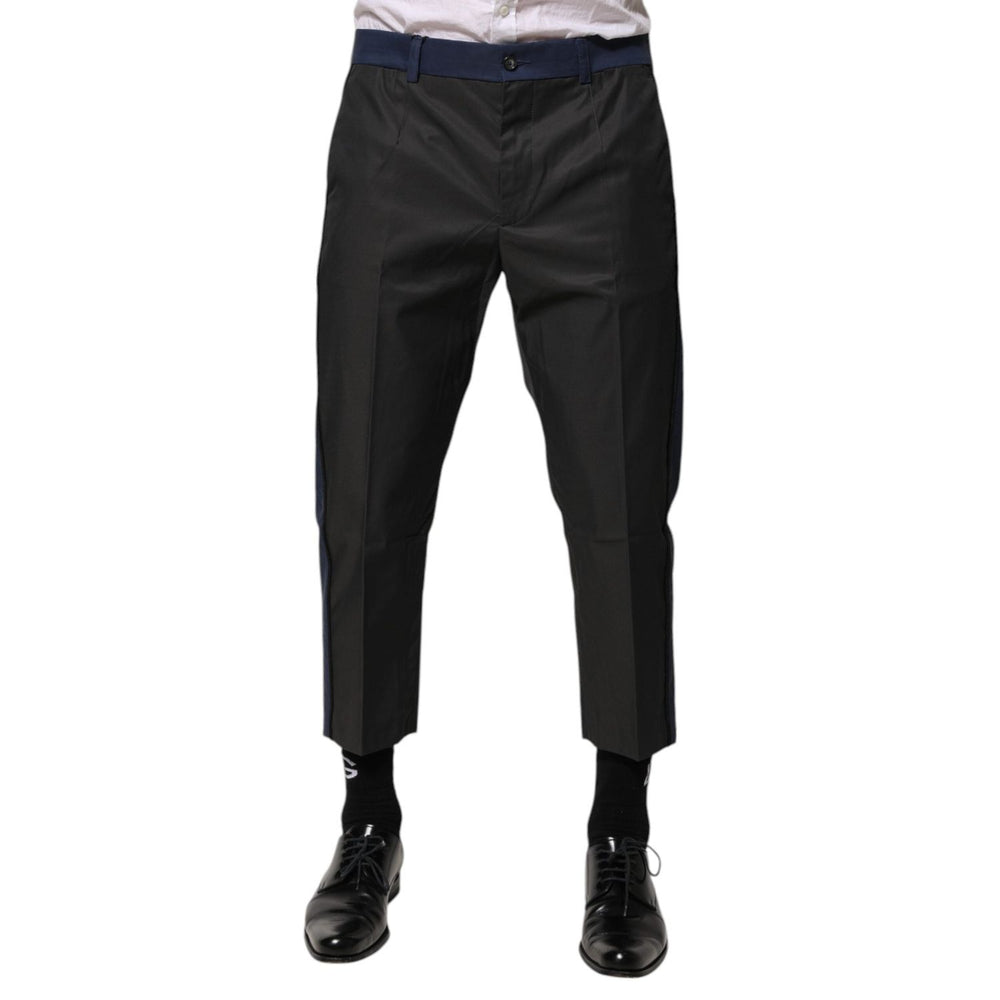 Dolce & Gabbana Gray Blue Cotton 3/4 Chinos Crop Trouser Pants PAN76623-50