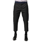 Dolce & Gabbana Gray Blue Cotton 3/4 Chinos Crop Trouser Pants PAN76623-50
