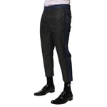 Dolce & Gabbana Gray Blue Cotton 3/4 Chinos Crop Trouser Pants PAN76623-50