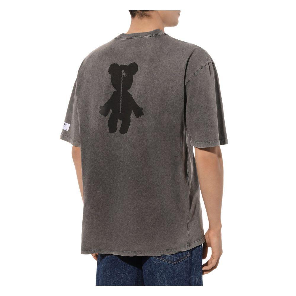 Diego Venturino Gray Cotton T-Shirt DI-15851-S