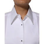 Dolce & Gabbana White Cotton Collared Long Sleeves Shirt Top TSH90570-46