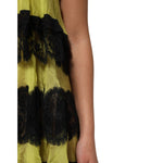 Dolce & Gabbana Yellow Black Babydoll Chemise Lingerie Dress