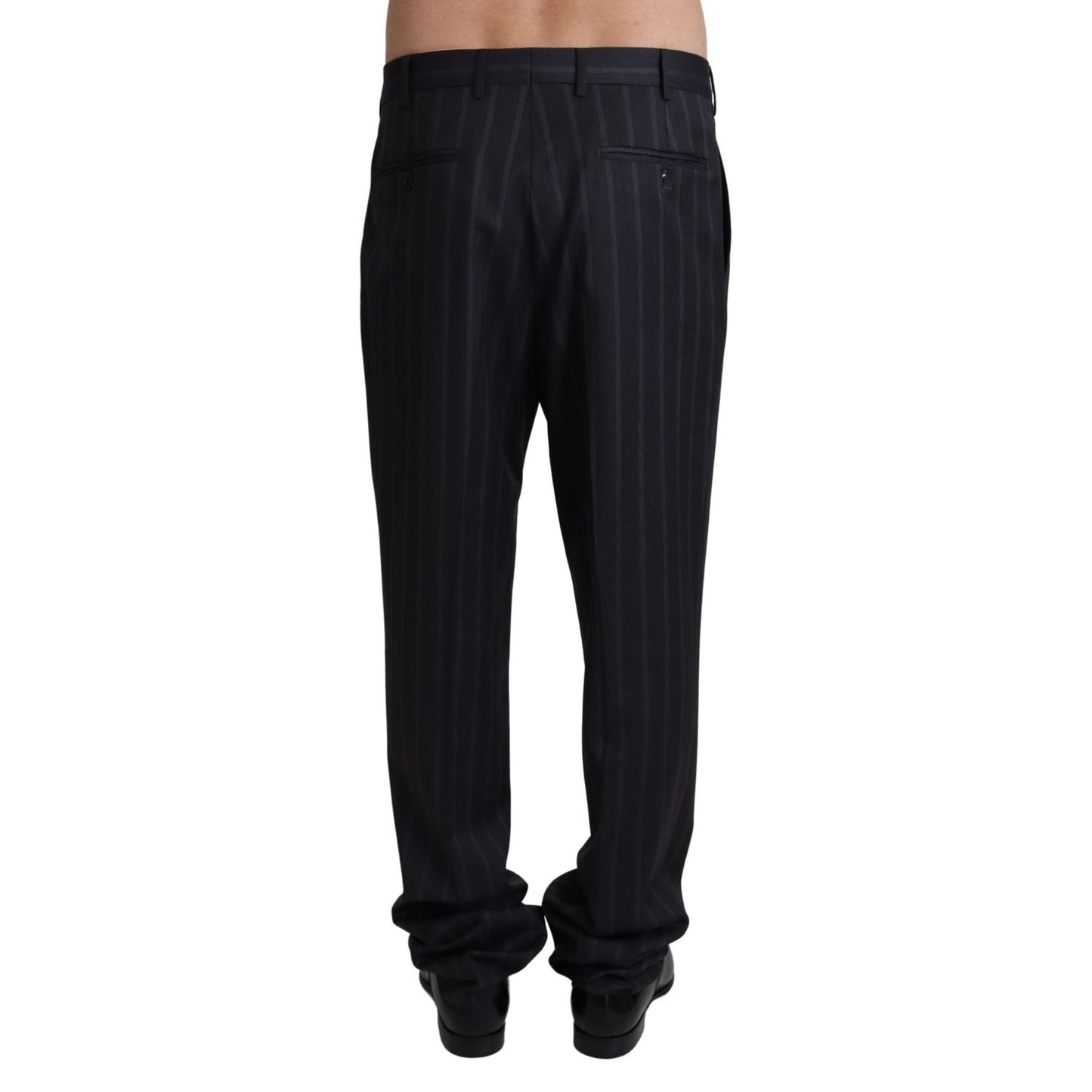 Dolce & Gabbana Gray Wool Blend Formal Trousers Pants PAN71937-48