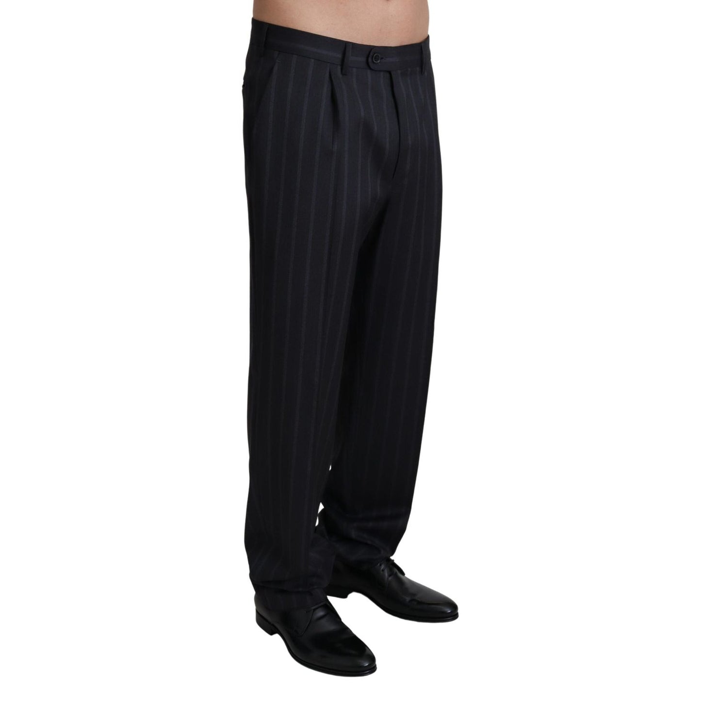 Dolce & Gabbana Gray Wool Blend Formal Trousers Pants PAN71937-48