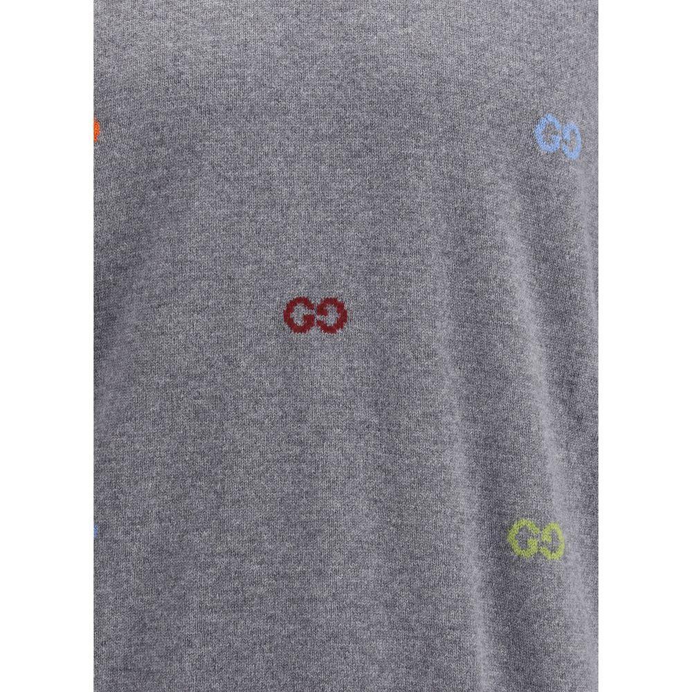 Gucci Multicolor logo cashmere Sweater GU-833668XKEYH1015-L