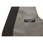 Dolce & Gabbana Gray Striped Formal Dress Gilet Vest VES10003-46