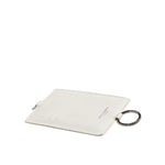 Dolce & Gabbana White Calf Leather Lanyard Logo Card Holder Men Wallet