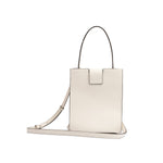 Giada White Leather Shoulder Bag