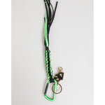 Dolce & Gabbana Multicolor Polyester Tape String DG Logo Keychain Keyring with green and black braided design, logo hardware.
