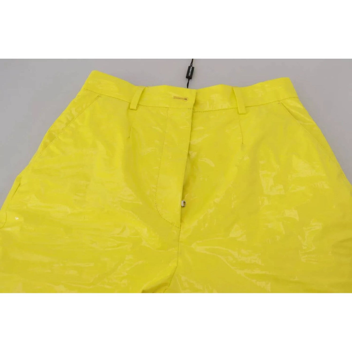 Dolce & Gabbana Yellow High Waist Skinny Women Trouser Pants
