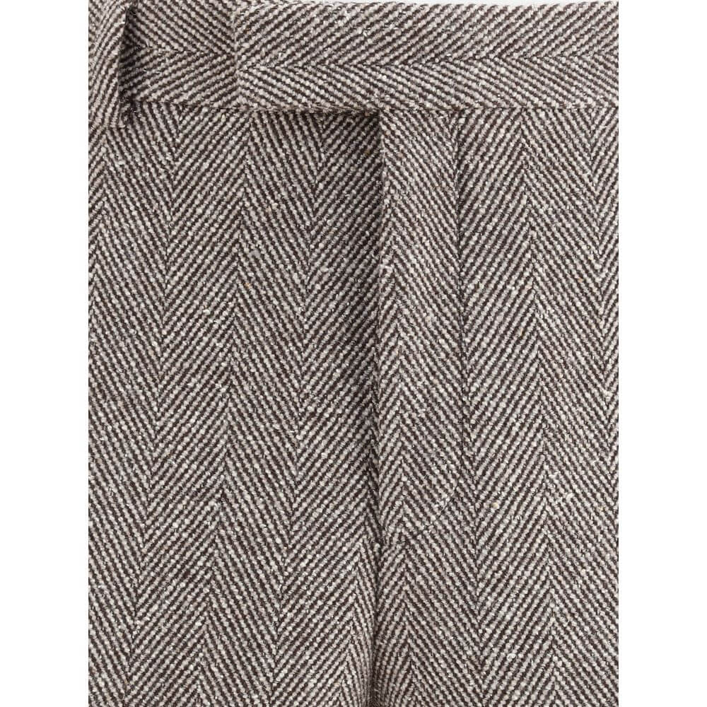 Ferragamo Wide chevron Pants