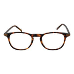 Hackett Brown Men Glasses Frame in acetate, full-rim rectangle style with demo lenses, size 48-20-145, brown color.