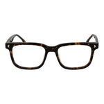 Lozza Brown Men Glasses Frame in cellulose acetate, full-rim style with demo plastic lenses, rectangle shape, size 54-18-145.