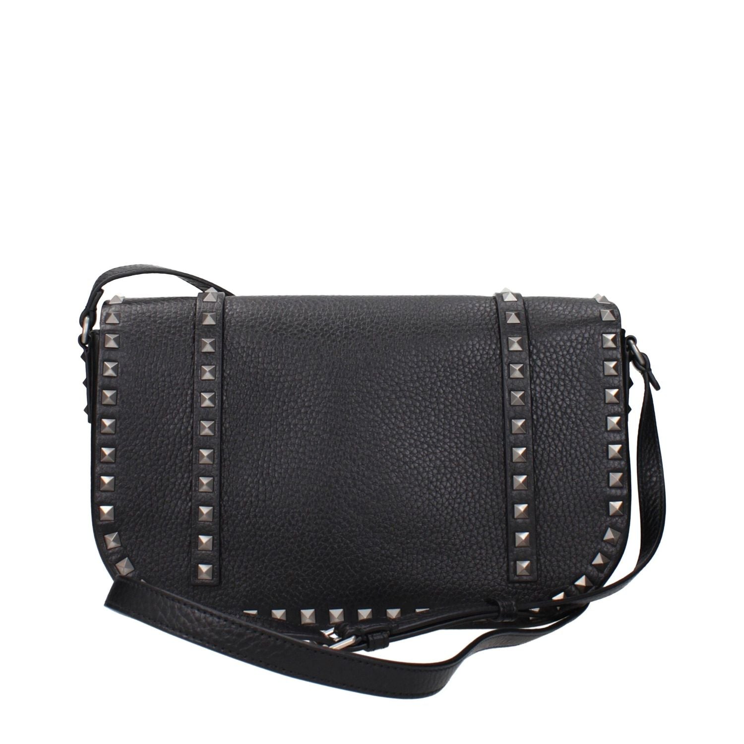 Valentino Garavani Black Leather Crossbody Large Bag