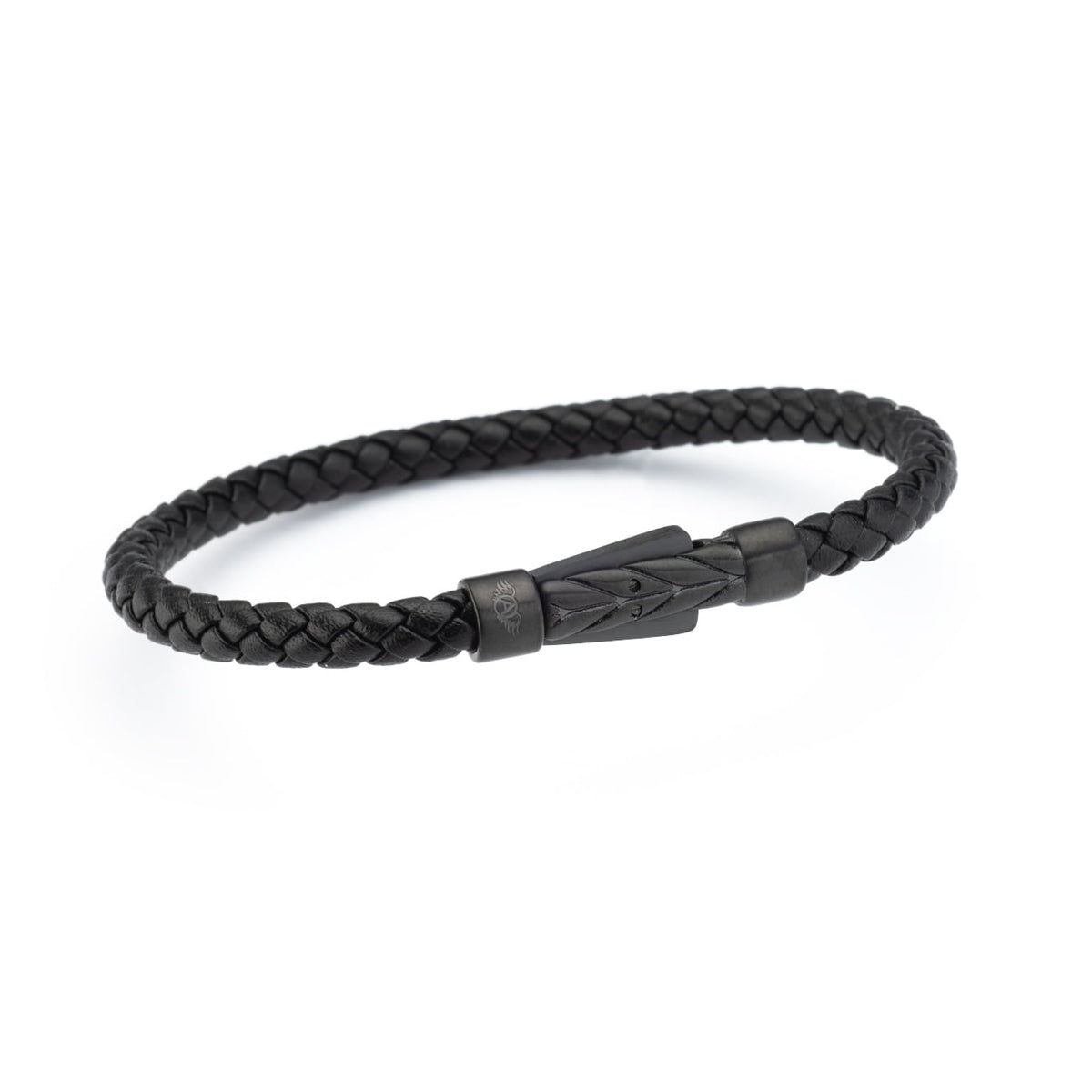 Black braided bracelet - AN JEWELS JEWELRY Mod. AA.P256SBKK.M