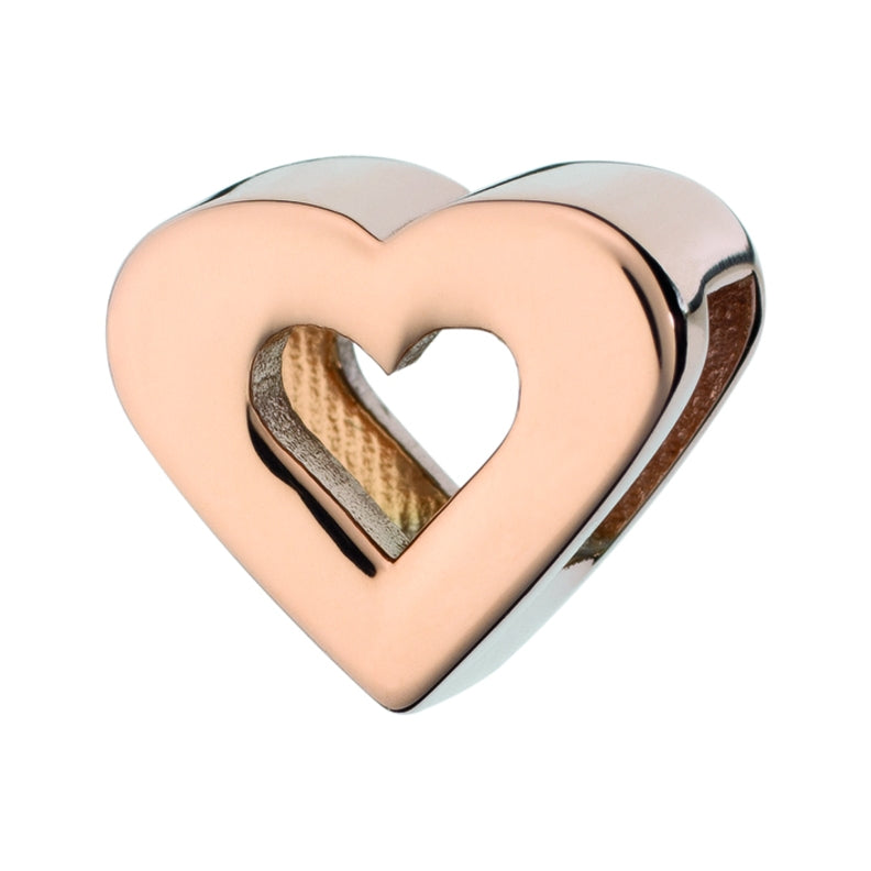 AN JEWELS JEWELRY Mod. AL.DLI02RG heart-shaped charm in rose gold finish