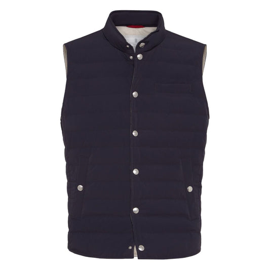 Brunello Cucinelli Bonded taffeta lightweight down vest Vests