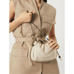 Brunello Cucinelli Bucket Mellow mini bag in Soft leather with Precious Chain Shoulder