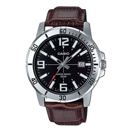 CASIO SPORT COLLECTION Mod. DIVER 50M LEATHER - BROWN WATCHES