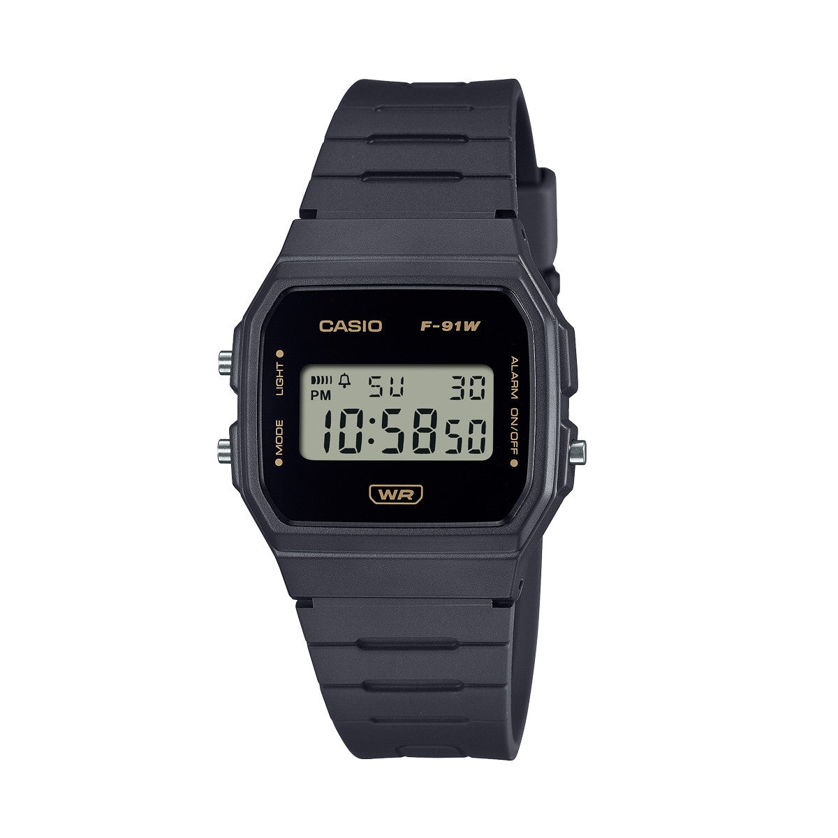 CASIO VINTAGE Mod. F-91 BIO RESIN STRAP - BLACK WATCHES