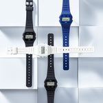 CASIO VINTAGE Mod. F-91 BIO RESIN STRAP - BLACK WATCHES