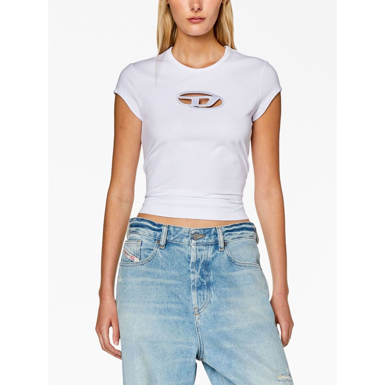 Diesel T-shirts and Polos White Topwear