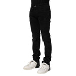 Dolce & Gabbana Black Cotton Skinny Denim Jeans