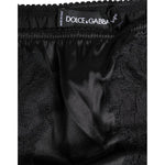 Dolce & Gabbana Black Silk Lace Stretch Bikini Panty Underwear