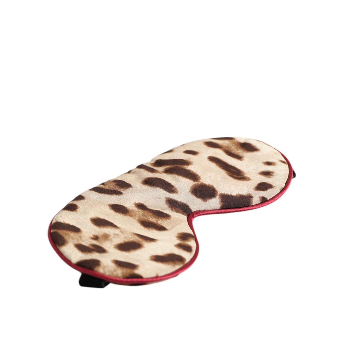 Dolce & Gabbana Brown Leopard Print Silk Women Accessory Sleep Eye Mask