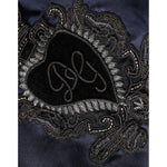 Dolce & Gabbana Blue Crown Heart Full Zip Men Bomber Jacket JKT3865-54