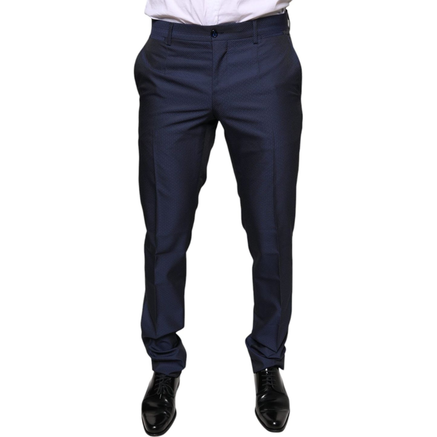 Dolce & Gabbana Blue Polyester Formal Tuxedo Pants PAN75589-48