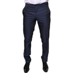 Dolce & Gabbana Blue Polyester Formal Tuxedo Pants PAN75589-48