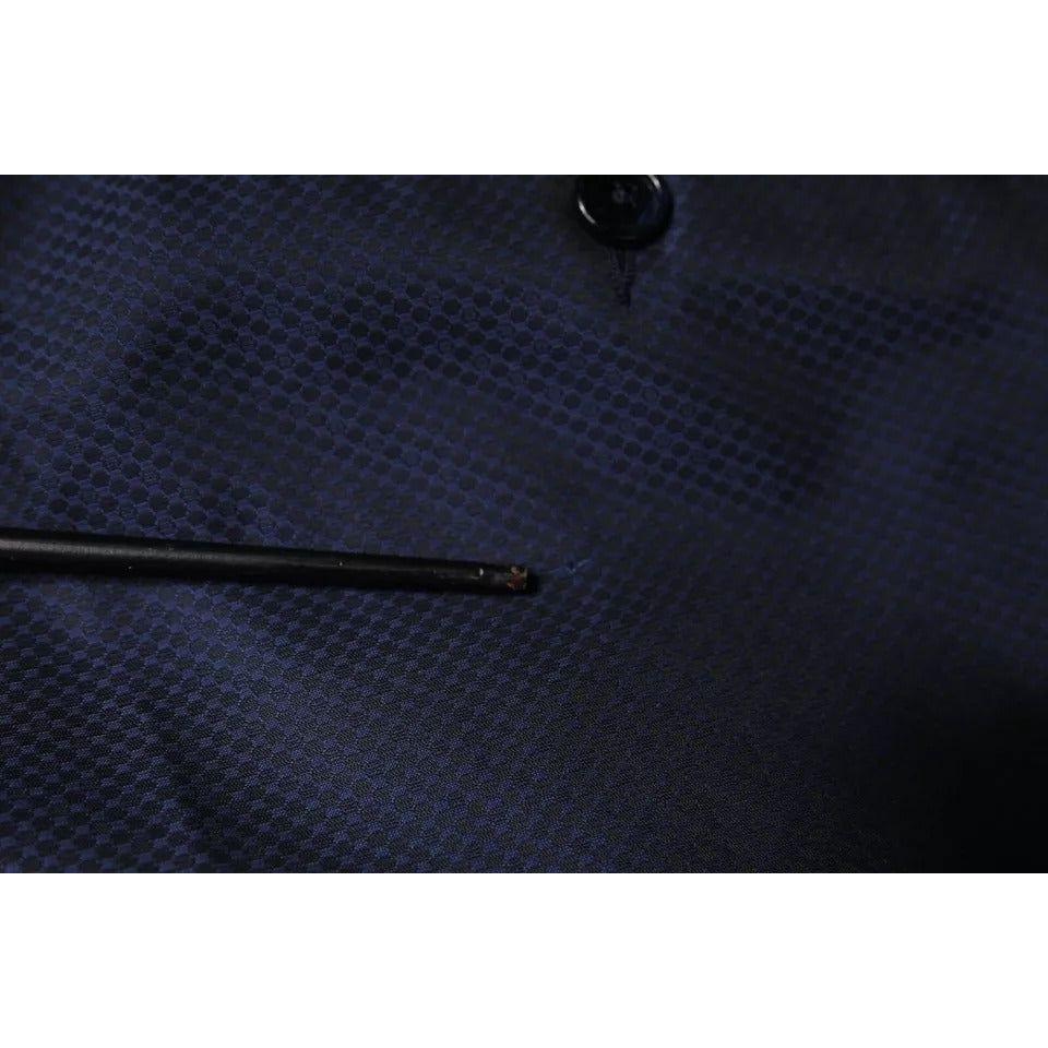 Dolce & Gabbana Blue Polyester Formal Tuxedo Pants PAN75589-48