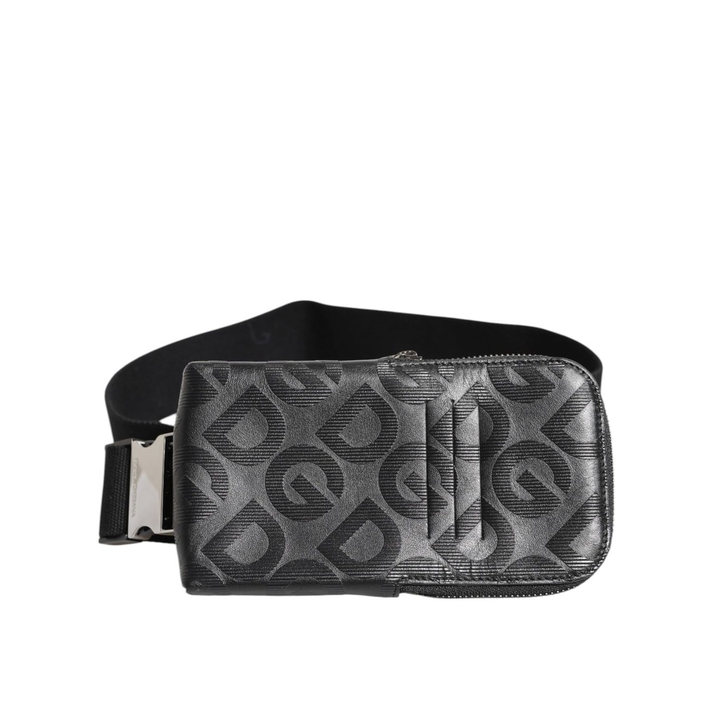 Dolce & Gabbana Gray DG Logo Mania Purse Phone Belt Waist Men Borse Bag