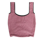 Dolce & Gabbana Pink Cotton Velvet DG MILANO Shoulder Shopping Borse Bag