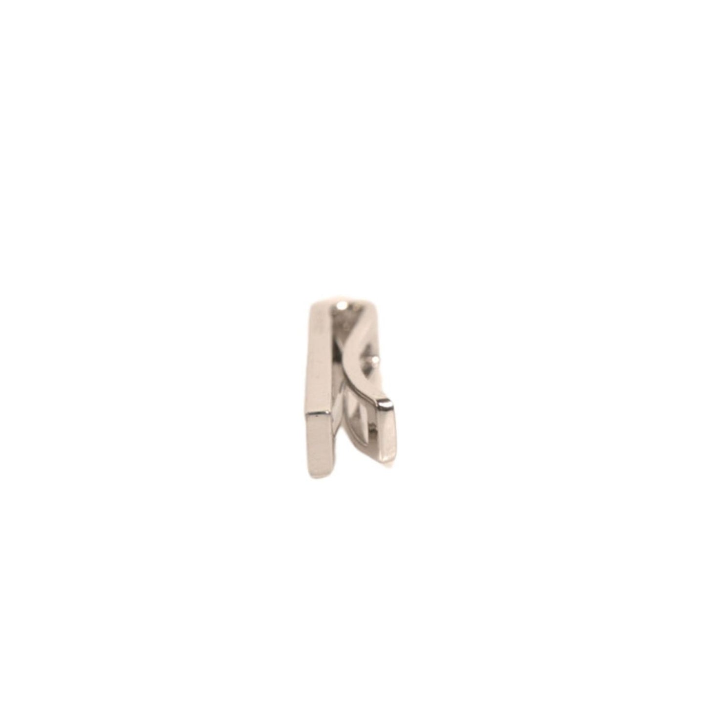 Dolce & Gabbana Silver Tone Brass Logo Branded Tie Clip Bar