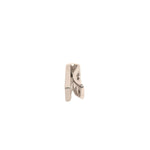 Dolce & Gabbana Silver Tone Brass Logo Branded Tie Clip Bar