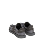 Dolce & Gabbana Sneakers Grey with embroidered logo, flat rubber sole, and padded collar, rear view of DG Cushion shoes.