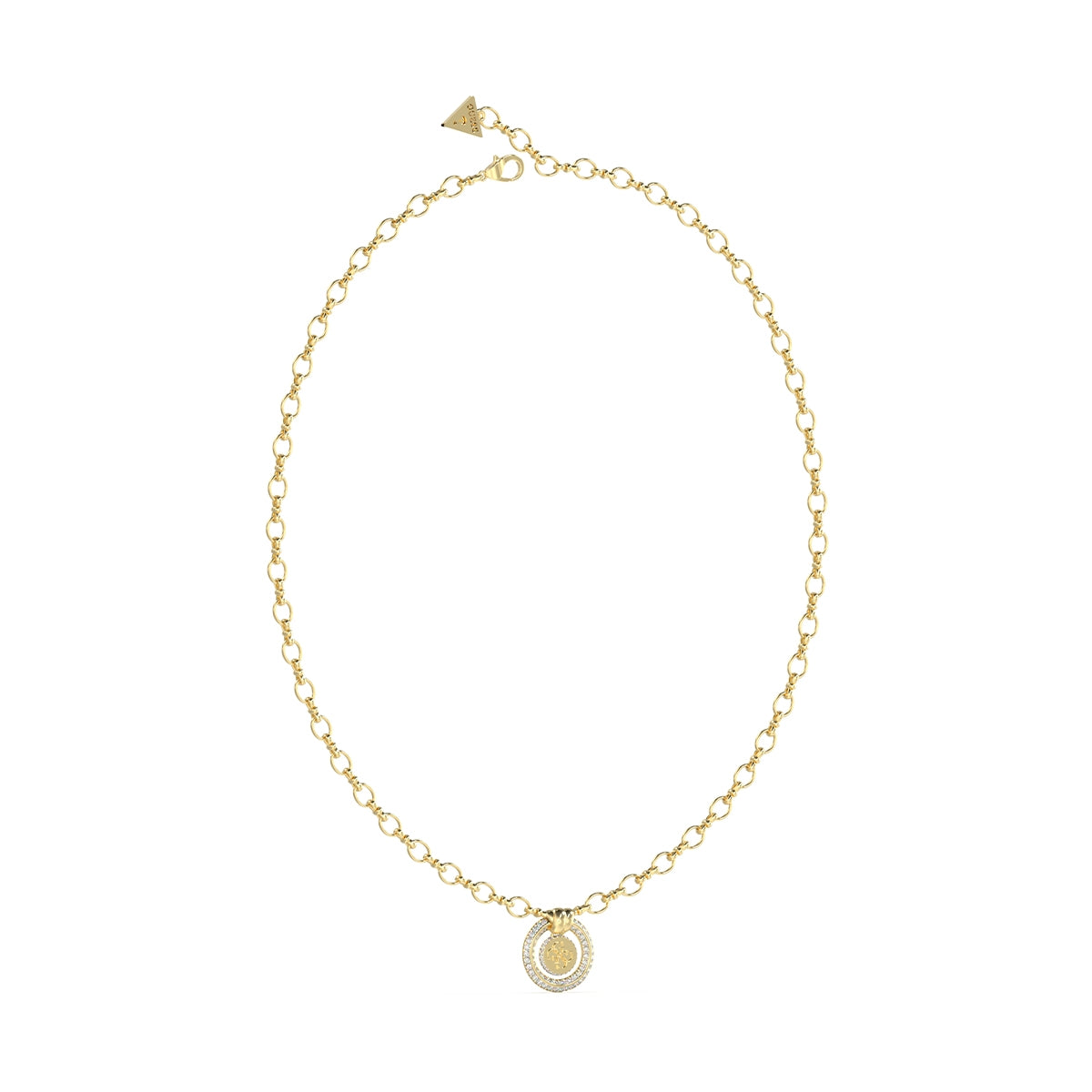 GUESS JEWELS JEWELRY Mod. JUBN04056JWYGT-U gold chain necklace with pendant.
