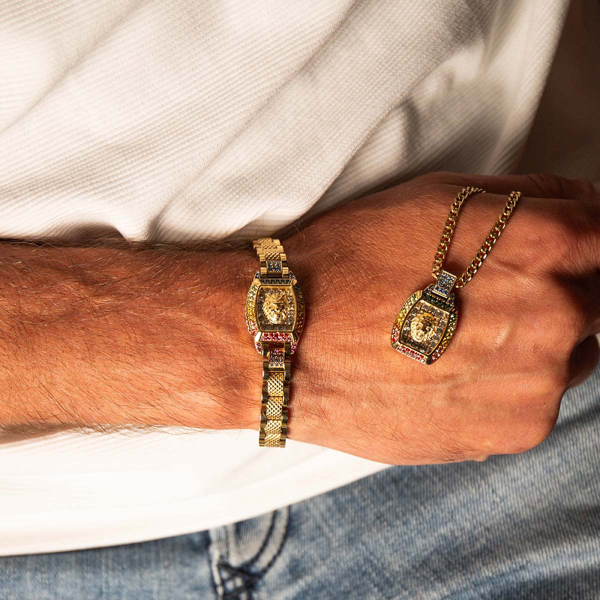 GUESS JEWELS JEWELRY Mod. JUMB05032JWYGMCT-U DESIGNER FASHION JEWELLERY