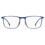Hugo Boss Bronze Metal Frames, full-rim design, BOSS-1246-CNI, 56/19/150 mm dimensions, elegant eyewear in metallic blue, men's fashion glasses.