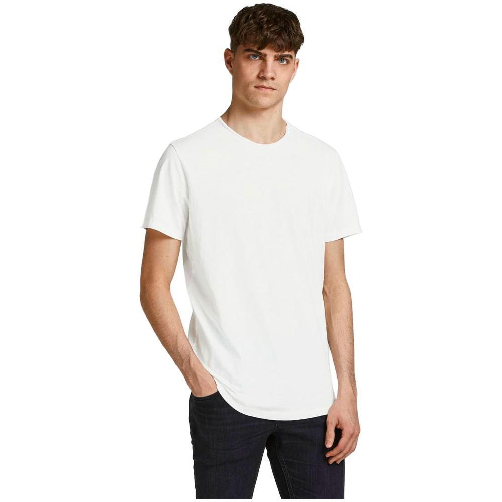 Jack Jones Cream Organic Cotton T-Shirt JA-8059000143-IT44 | S
