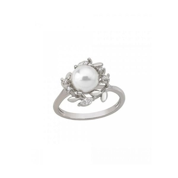 MAJORICA JEWELRY Mod. 16040.01.2.913.010.1 elegant pearl ring on silver band