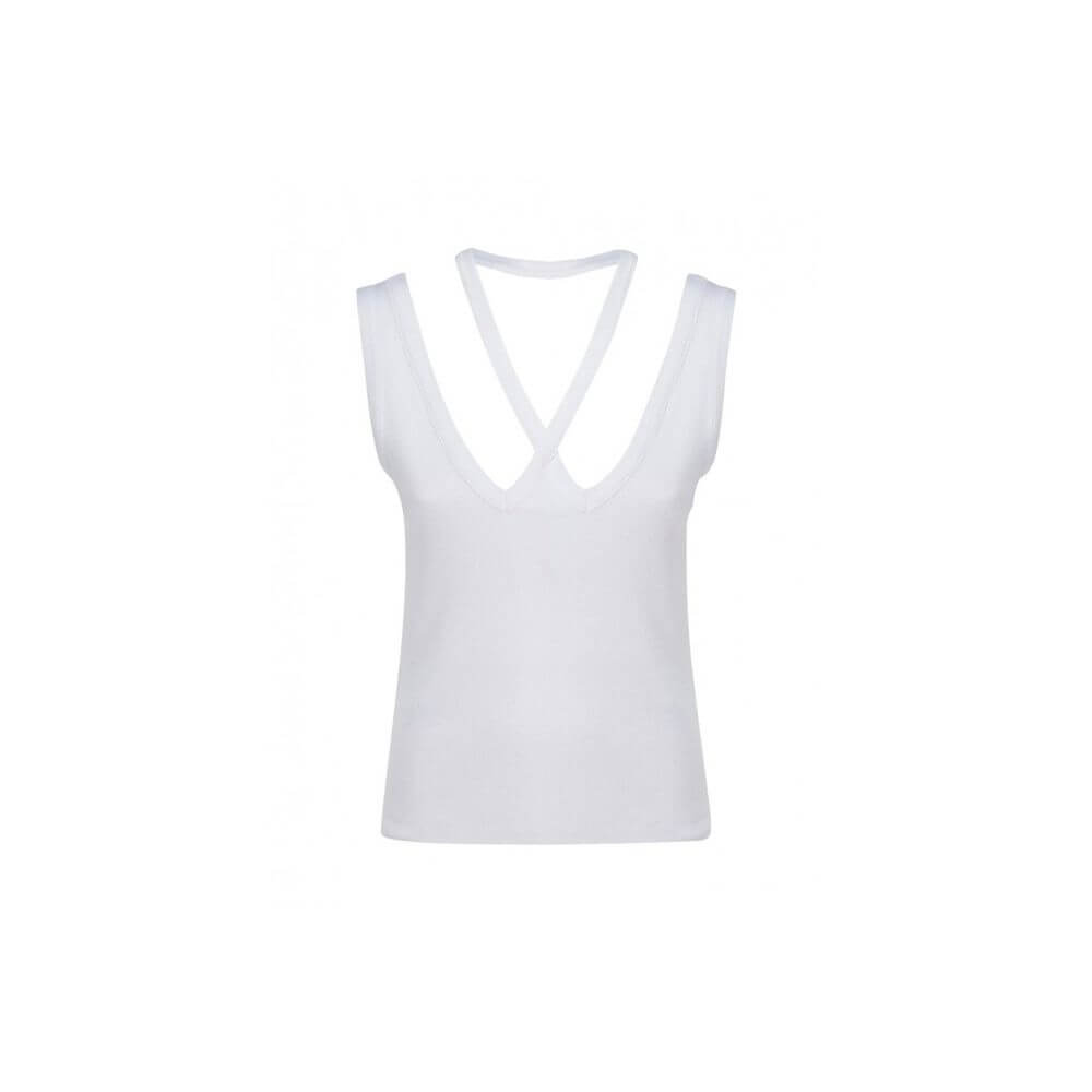 MM6 Maison Margiela Ribbed Cotton Top
