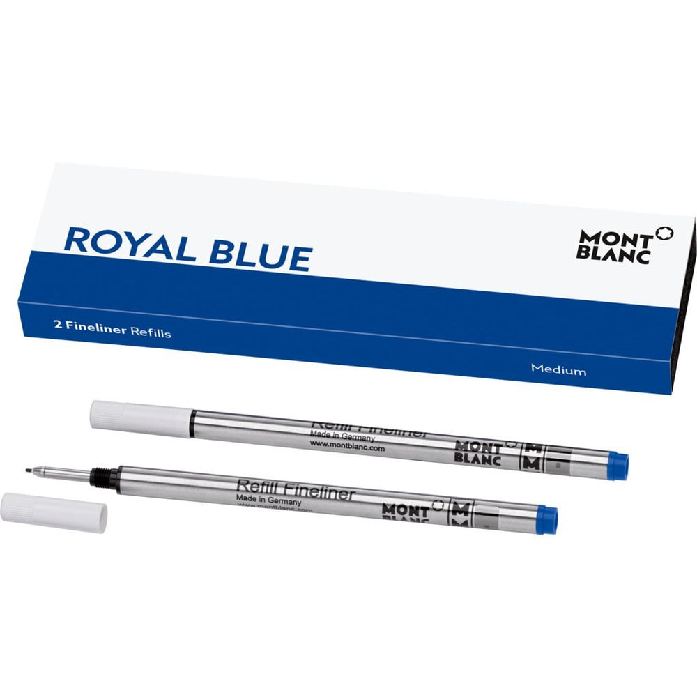MONTBLANC Mod. ROYAL BLUE - BALLPOINT PEN REFILLS - MEDIUM - 2 PCS 128248