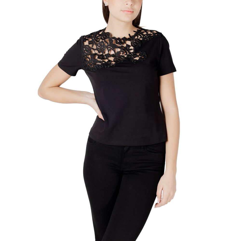 Morgan De Toi Black Cotton T-Shirt