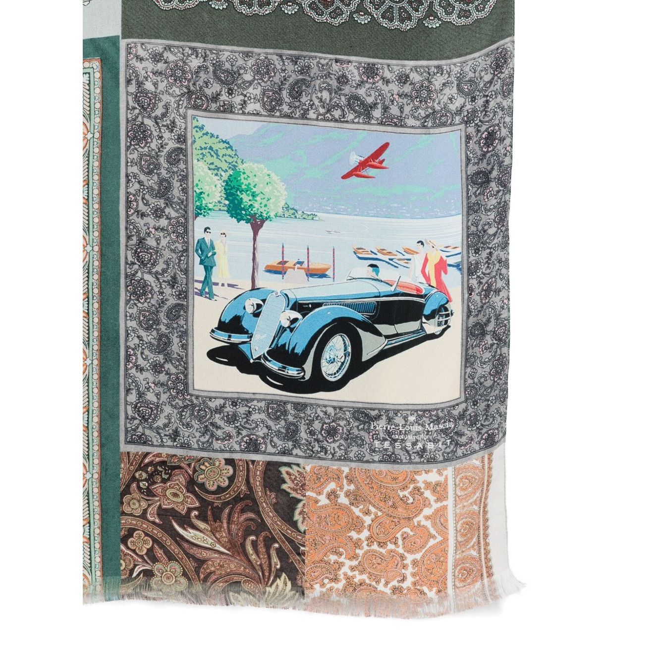 Pierre Louis Mascia silk printed scarf Scarves Hats & Gloves