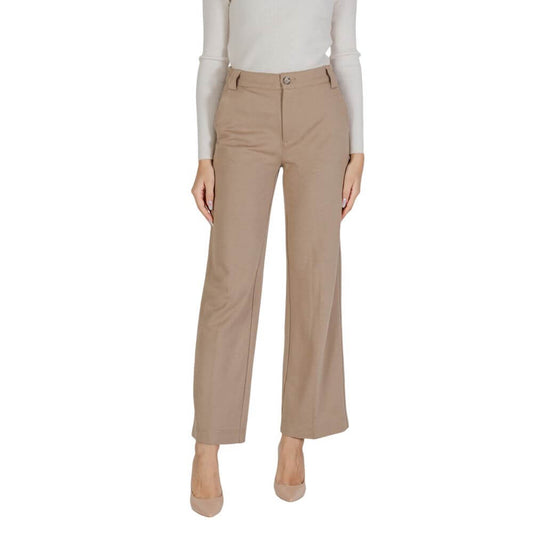 Street One Beige Viscose Pant