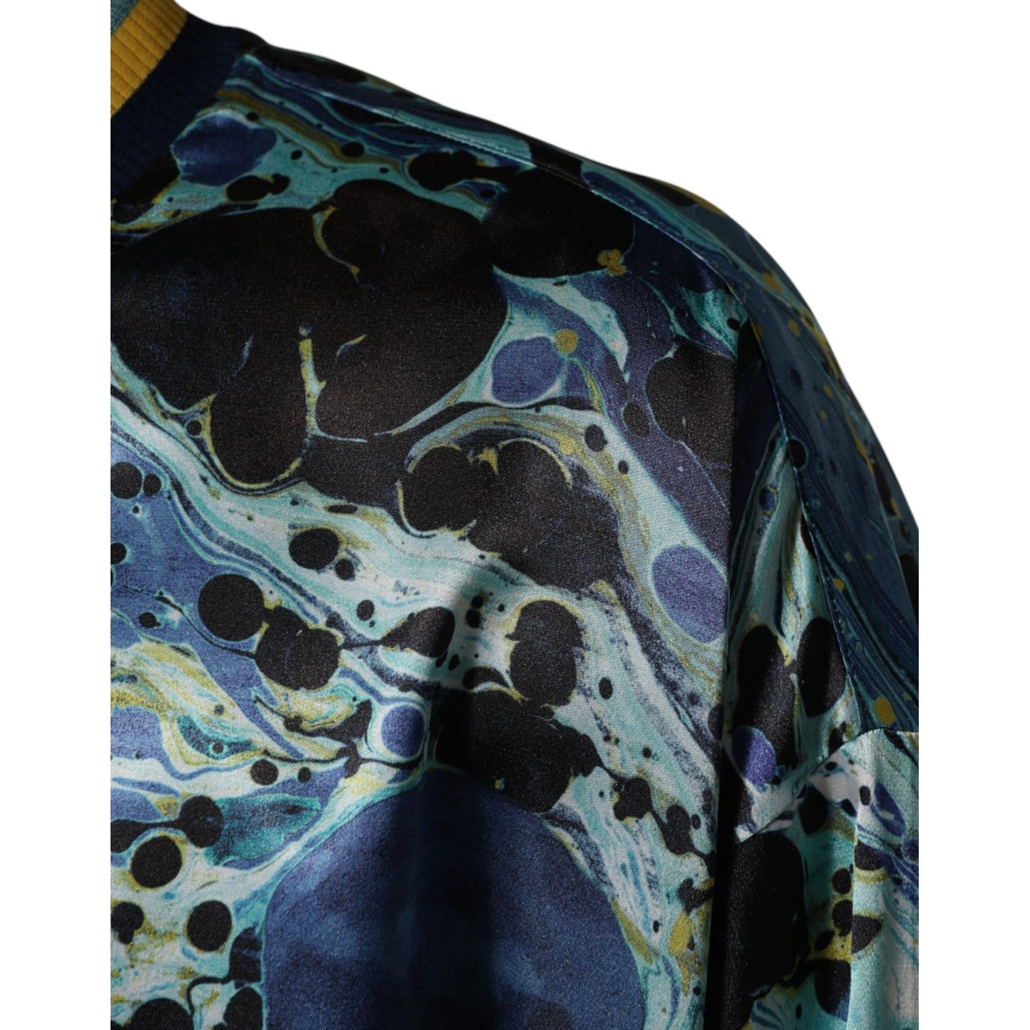 Dolce & Gabbana Multicolor Marble Print Pullover Sweater